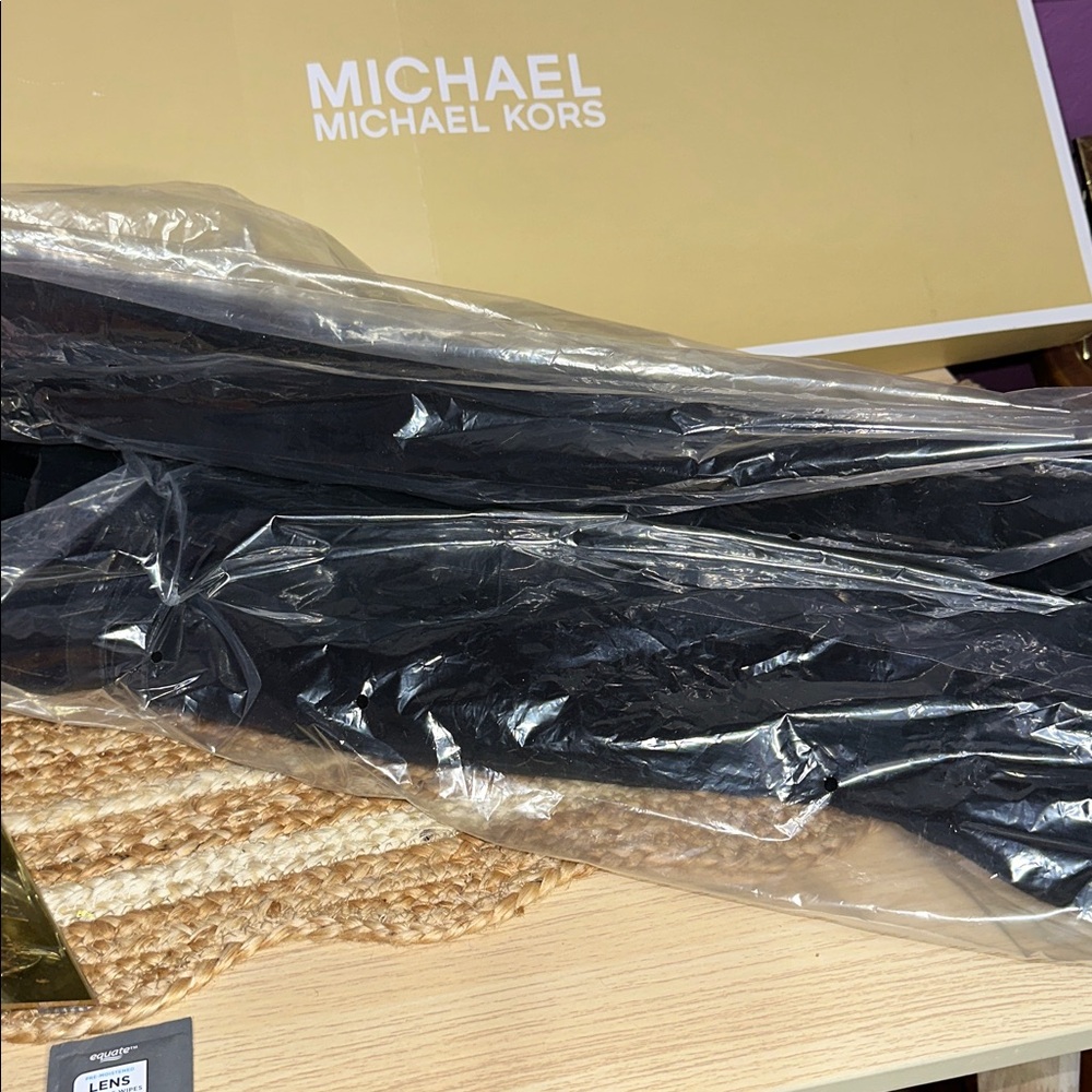 Michael Kors Black Over the Knee Boots with Buckle Detail - Picture 12 of 17